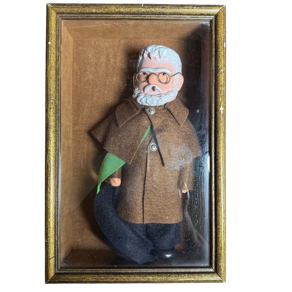 Other - Rare Vintage Heinrich Zille East Germany GDR Framed Souvenir Doll Shadow Box